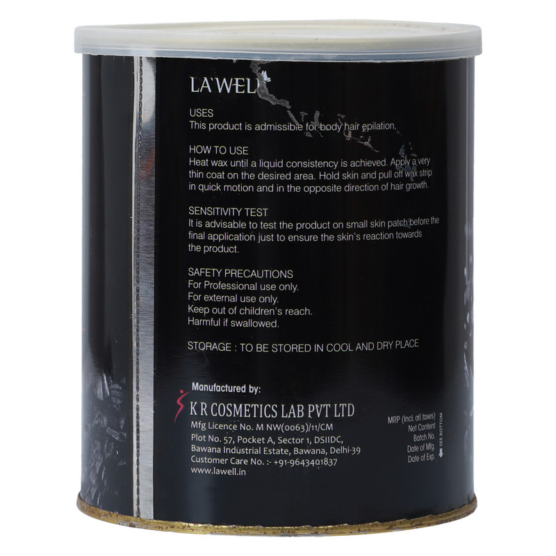 La Well Lipowax for All Types of Skin Charcoal (800ml ) Hair Removal 